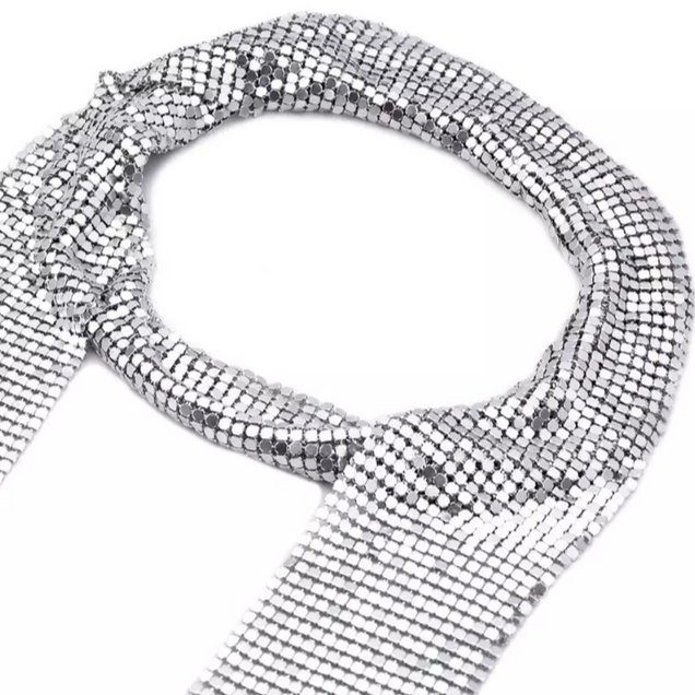 Iris metallic scarf