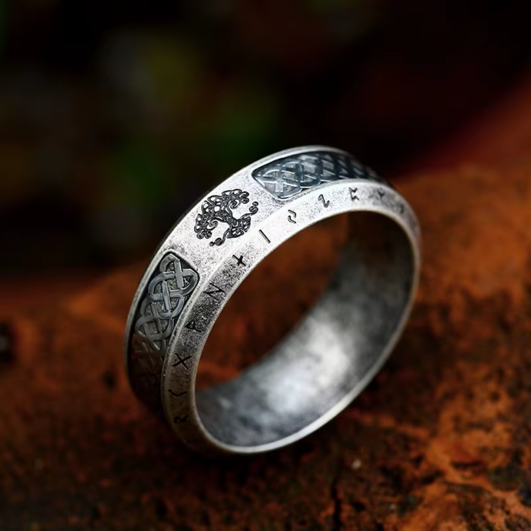 Vintage Holy Tree Silver Ring