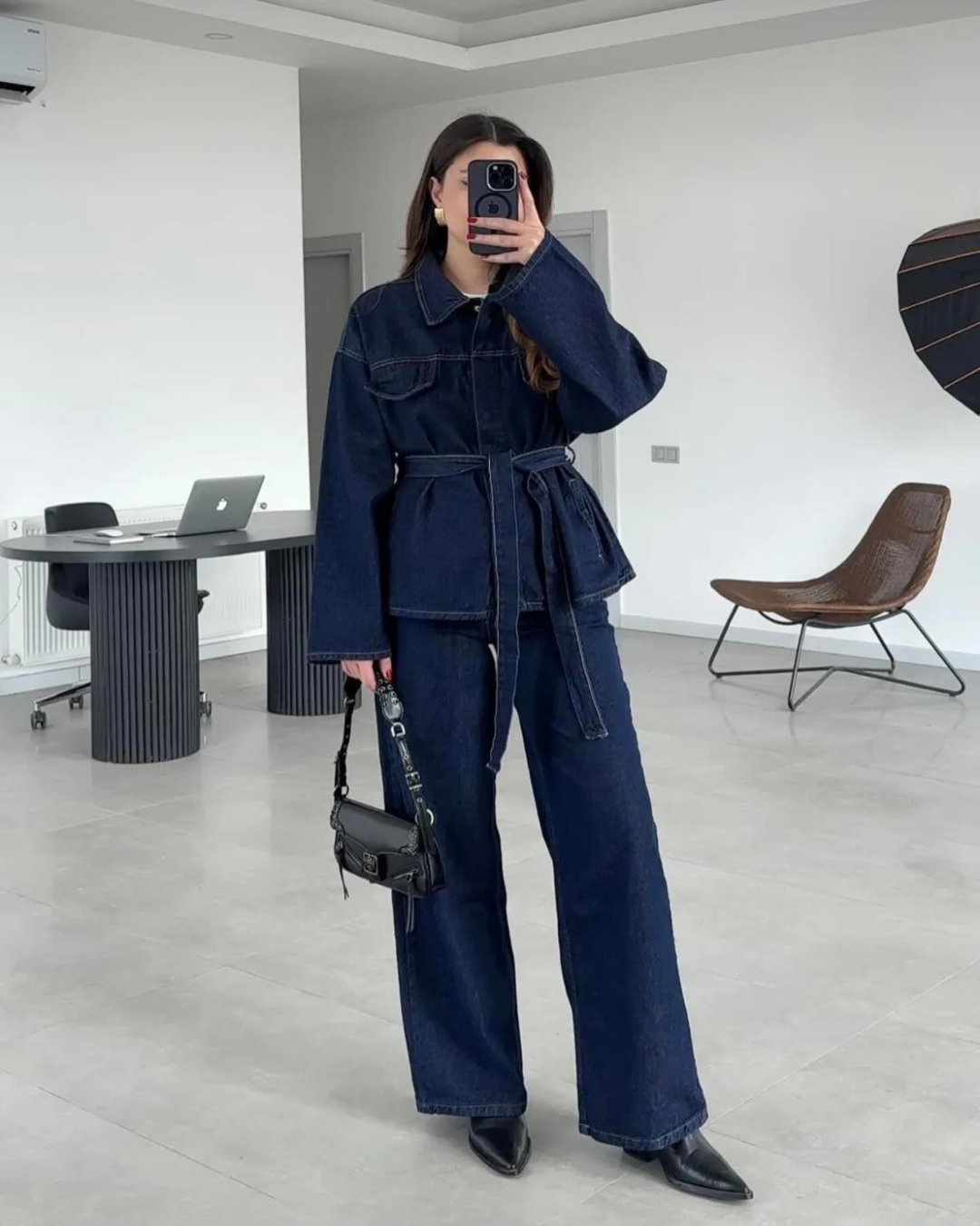 Juniper Denim Kimono Set