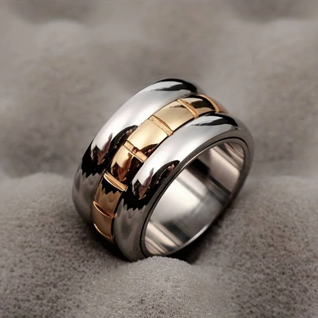 Modern Dual Layer Heritage Ring