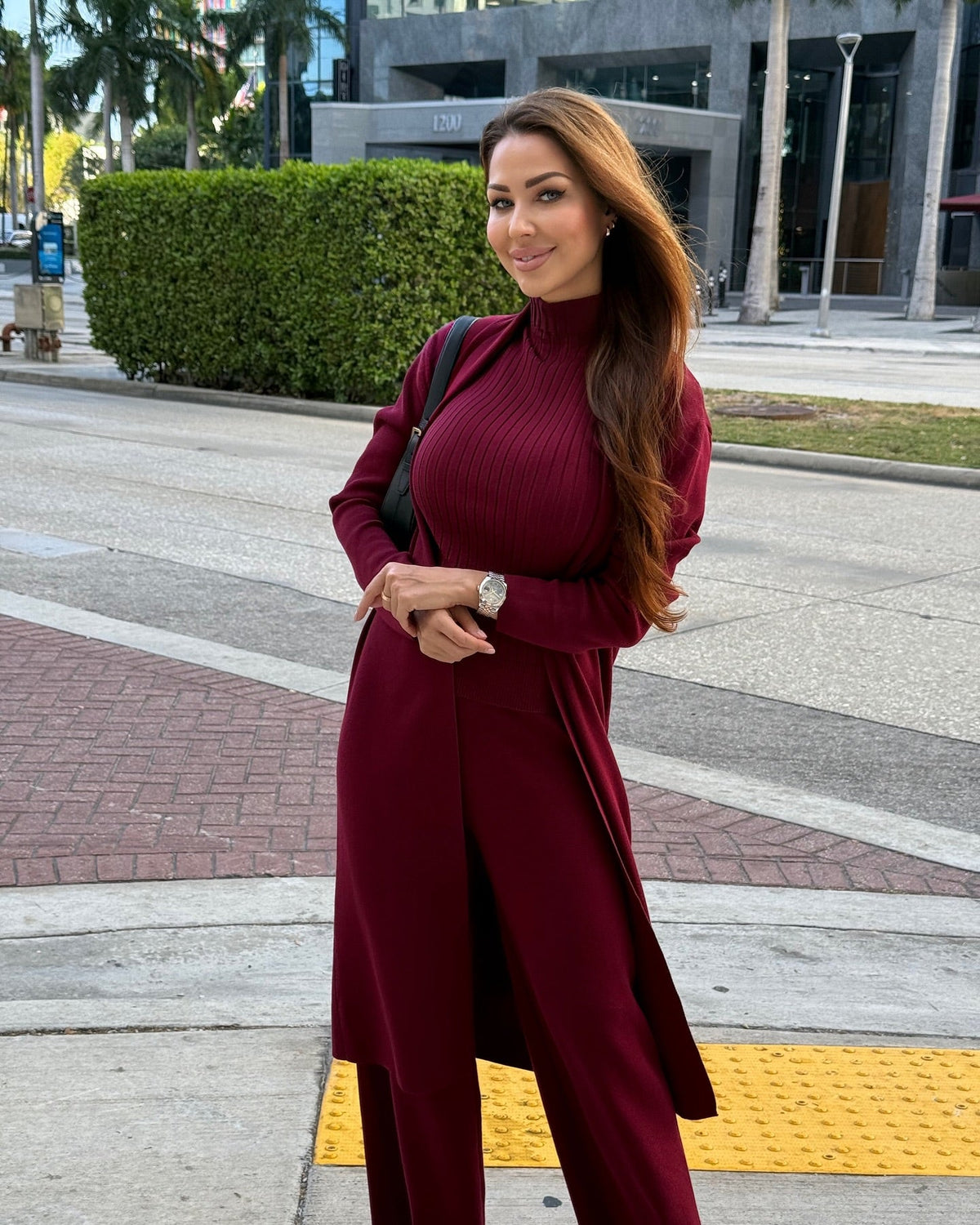 Diana Tricot Three-Piece Knit Set