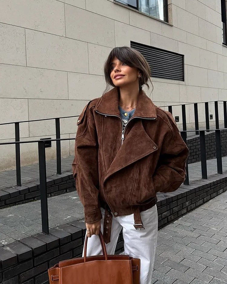 Banbury Suede Biker Jacket