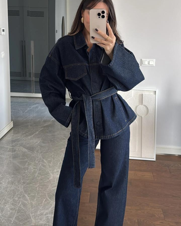 Juniper Denim Kimono Set