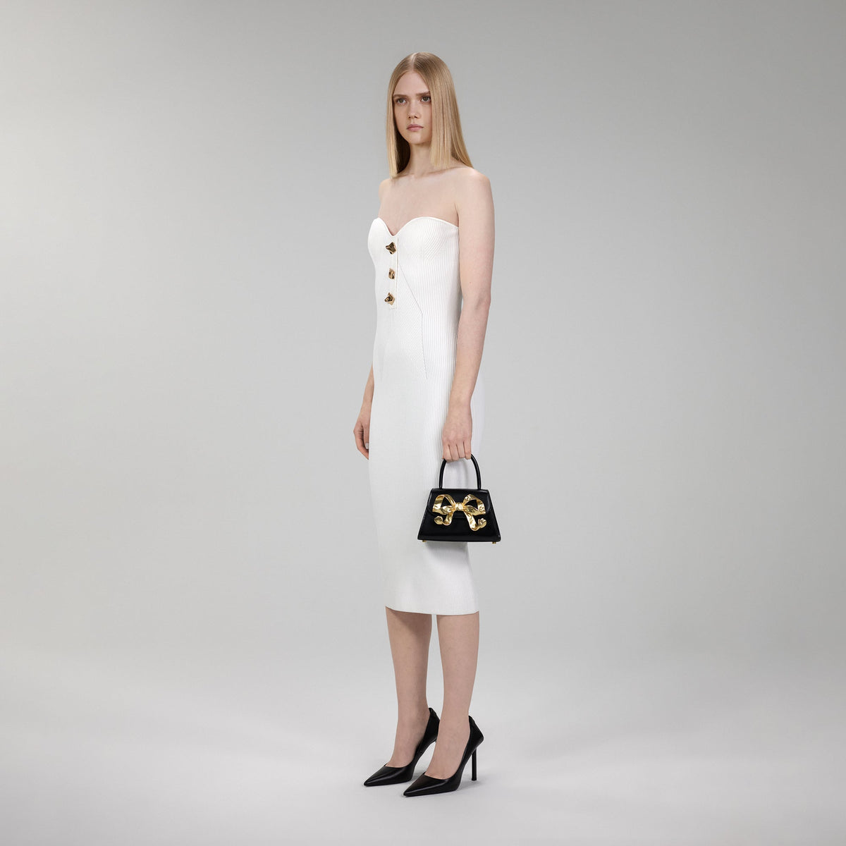 L'amor gold bow bag