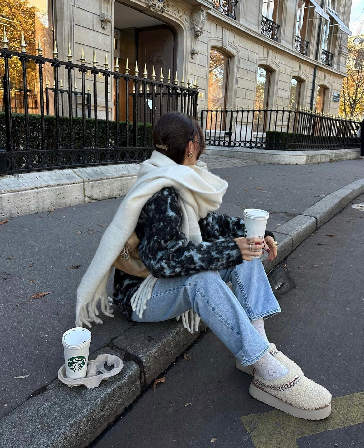 Modelo Soft & Chunky Scarf