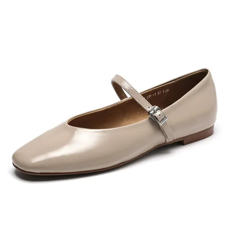 Paloma Metallic Leather Ballet Flats
