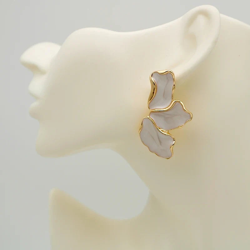Maison De Fluer Enamel Earrings