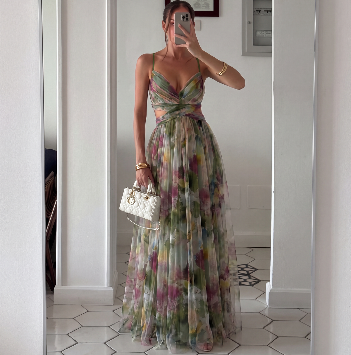 Iseline Floral Maxi Dress