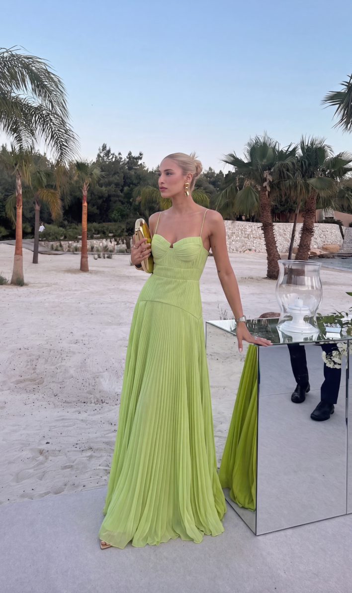 Perrine Crinkle Chiffon Maxi Dress