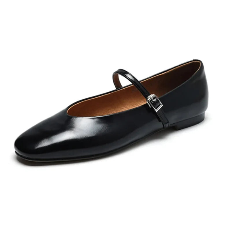 Paloma Metallic Leather Ballet Flats