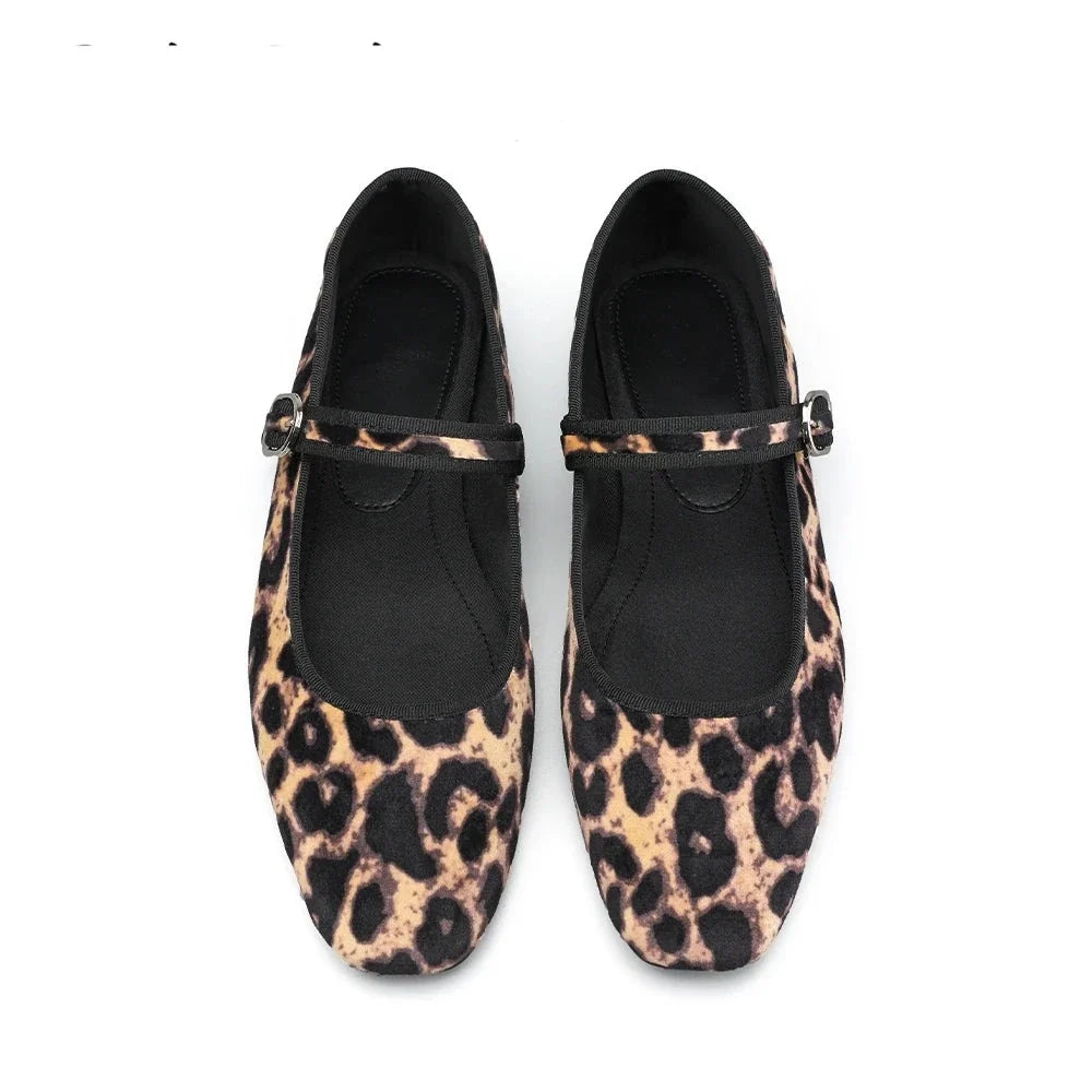 Aeden Paris Velvet Ballet Flats