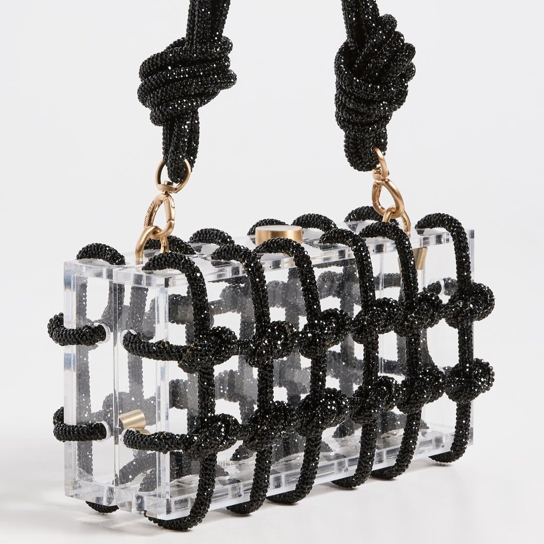 Dazzle knot clutch