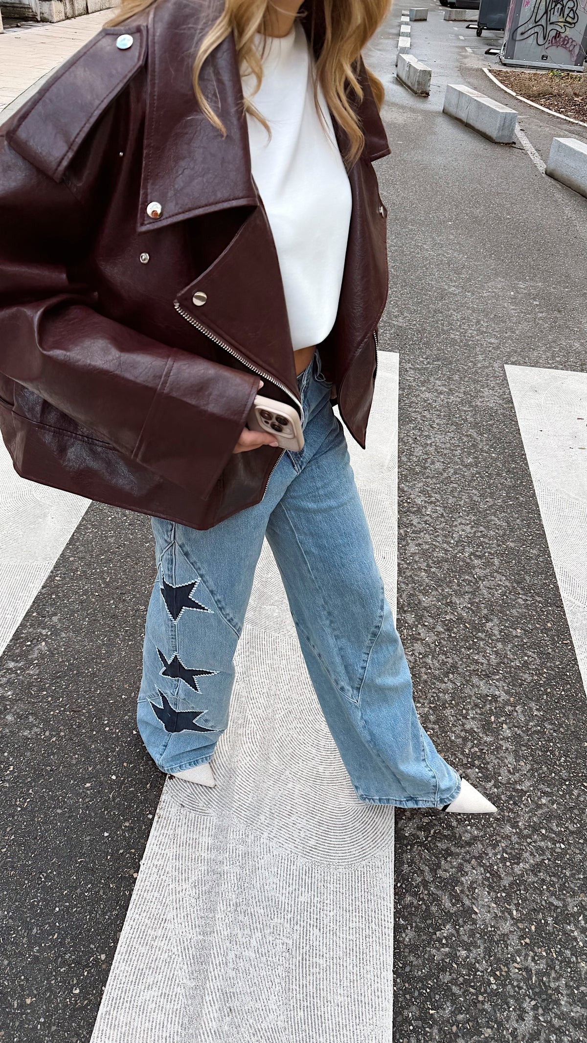 Vintage Century Wide-Leg Star Jeans