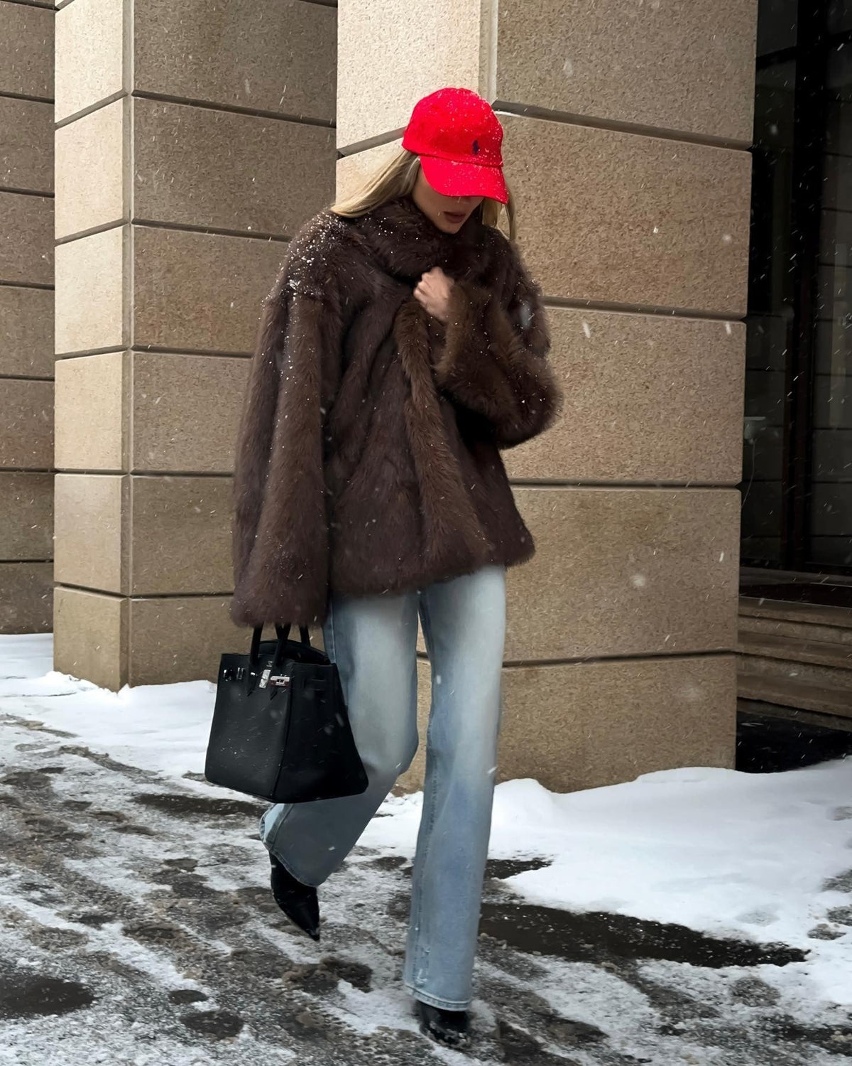 Ferryhill Oversized Faux Fur Coat