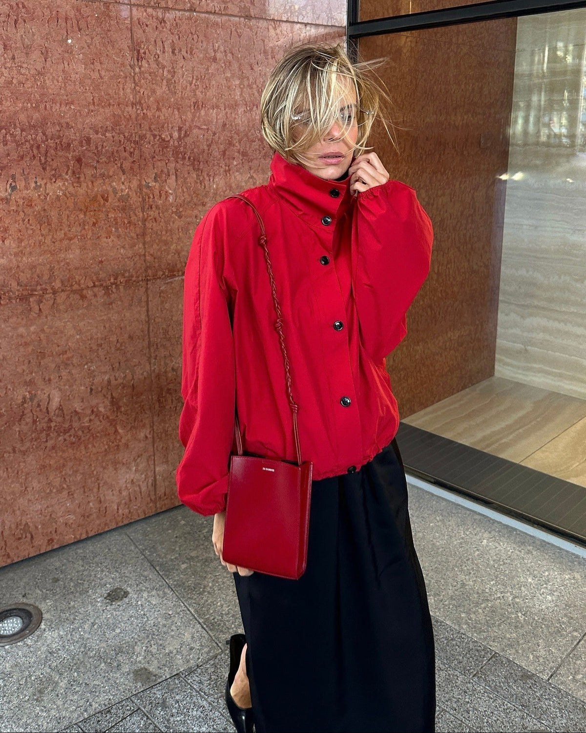 Maven Funnel-Neck Windbreaker Jacket