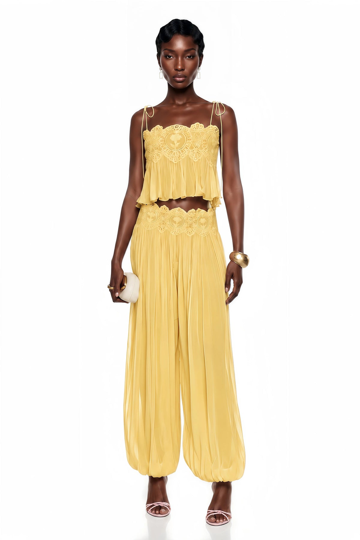 Kendall Lace Chiffon Set