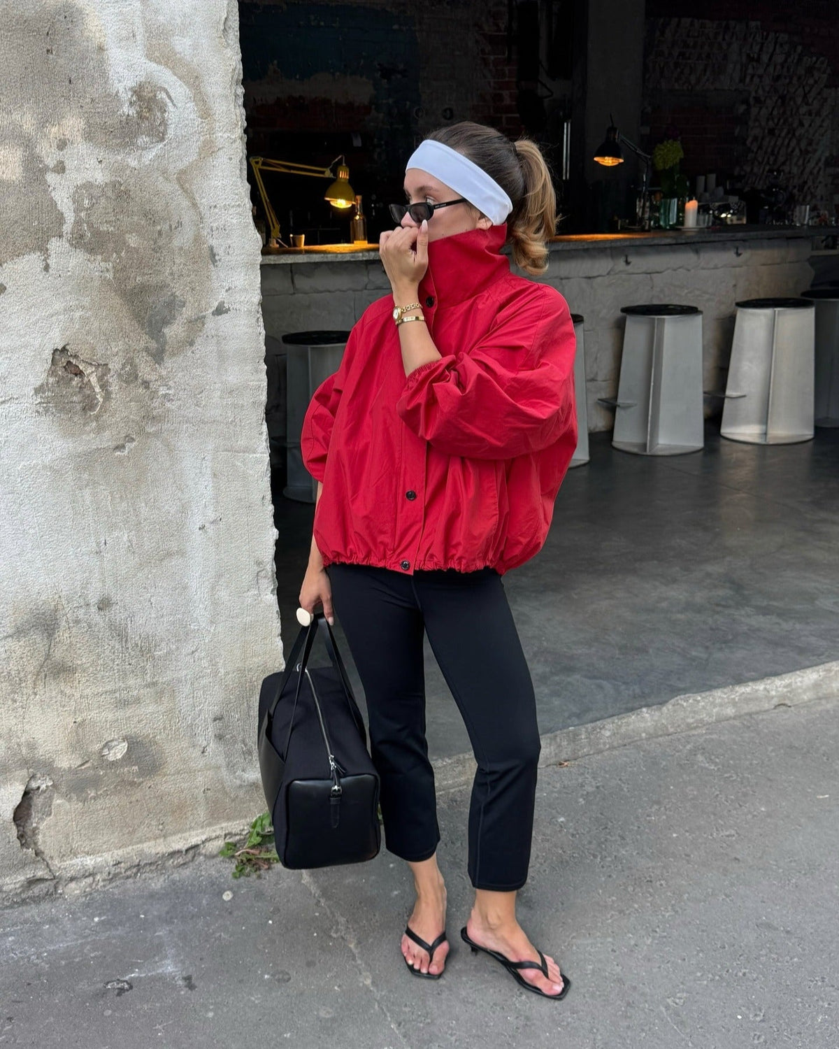 Maven Funnel-Neck Windbreaker Jacket