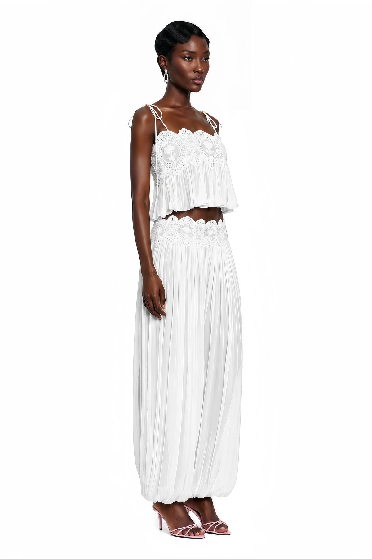Kendall Lace Chiffon Set