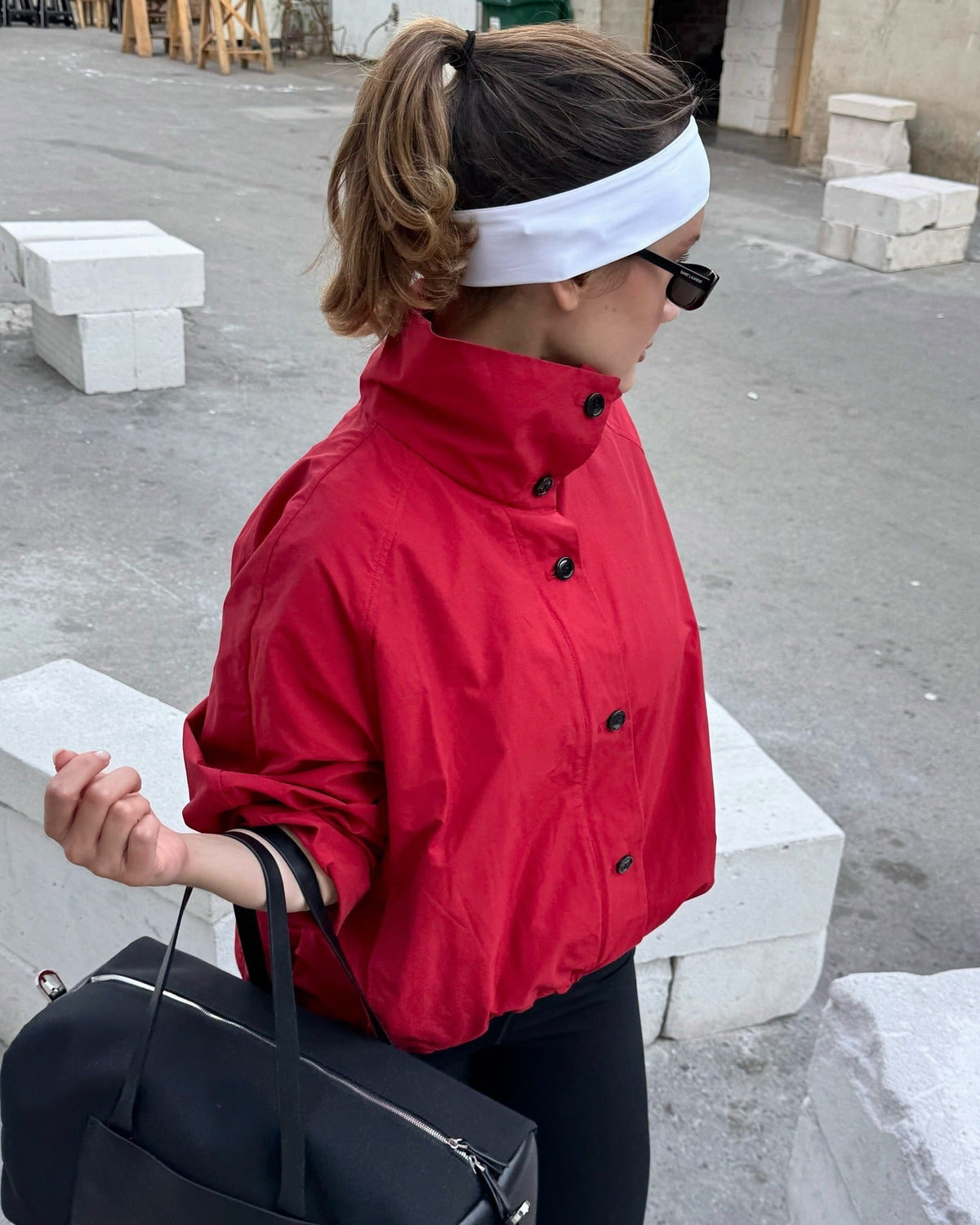 Maven Funnel-Neck Windbreaker Jacket
