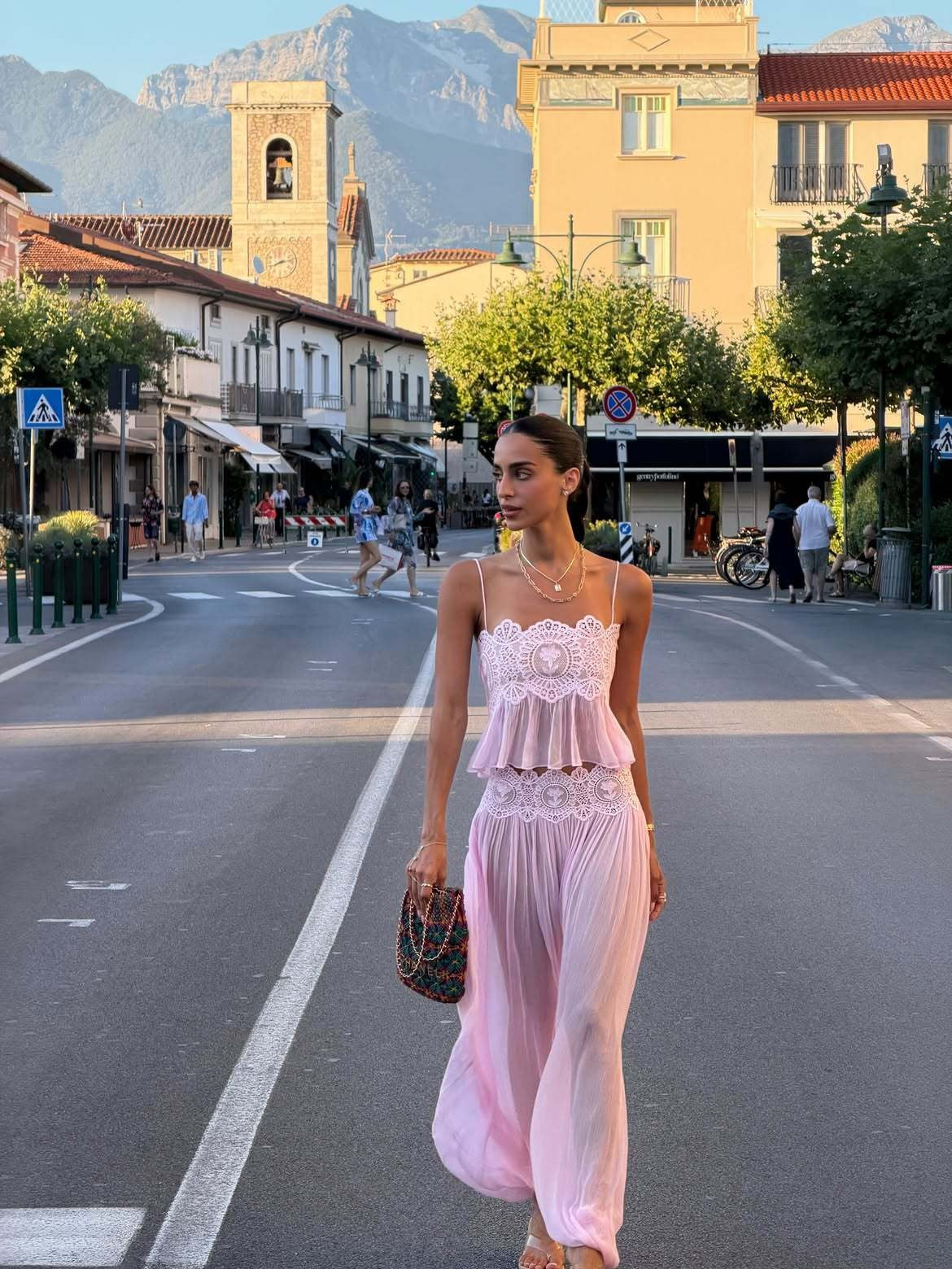 Kendall Lace Chiffon Set