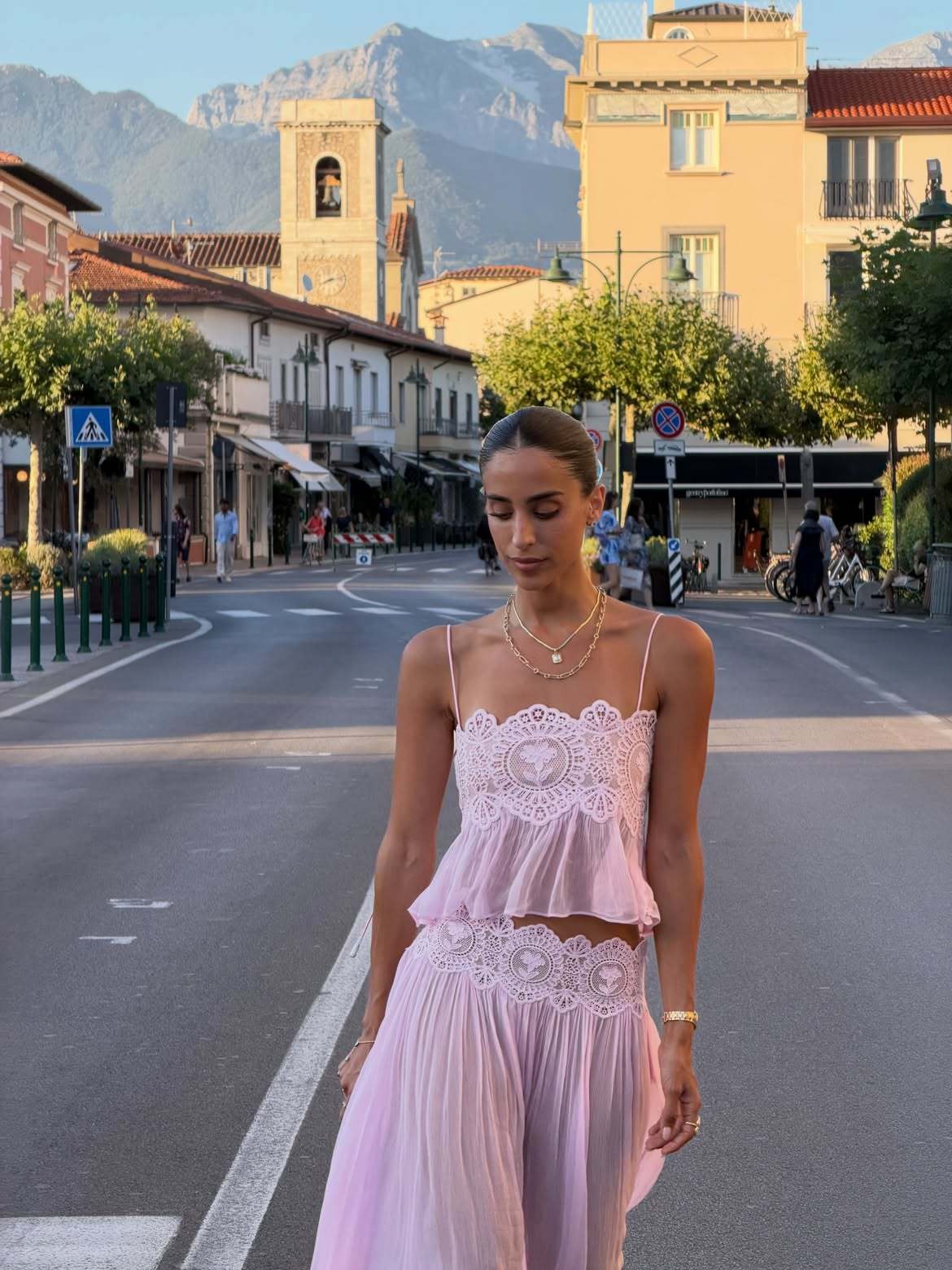 Kendall Lace Chiffon Set