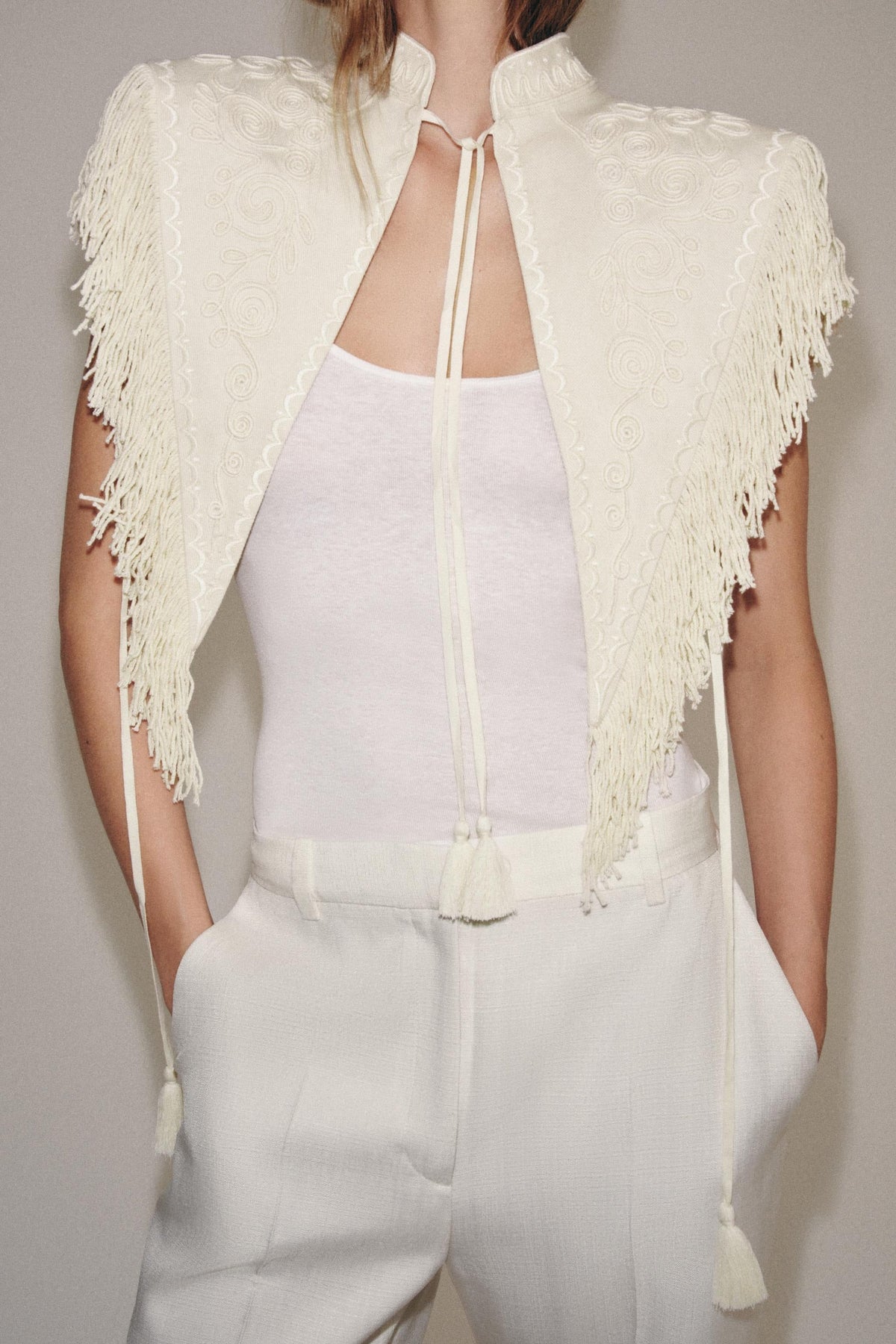 Vintage Century Fringe Cape