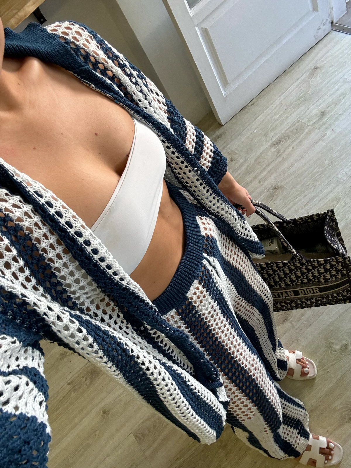 Camara Striped Crochet Co-Ord Set