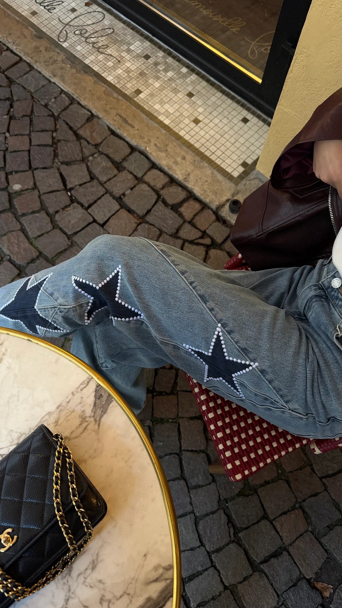 Vintage Century Wide-Leg Star Jeans
