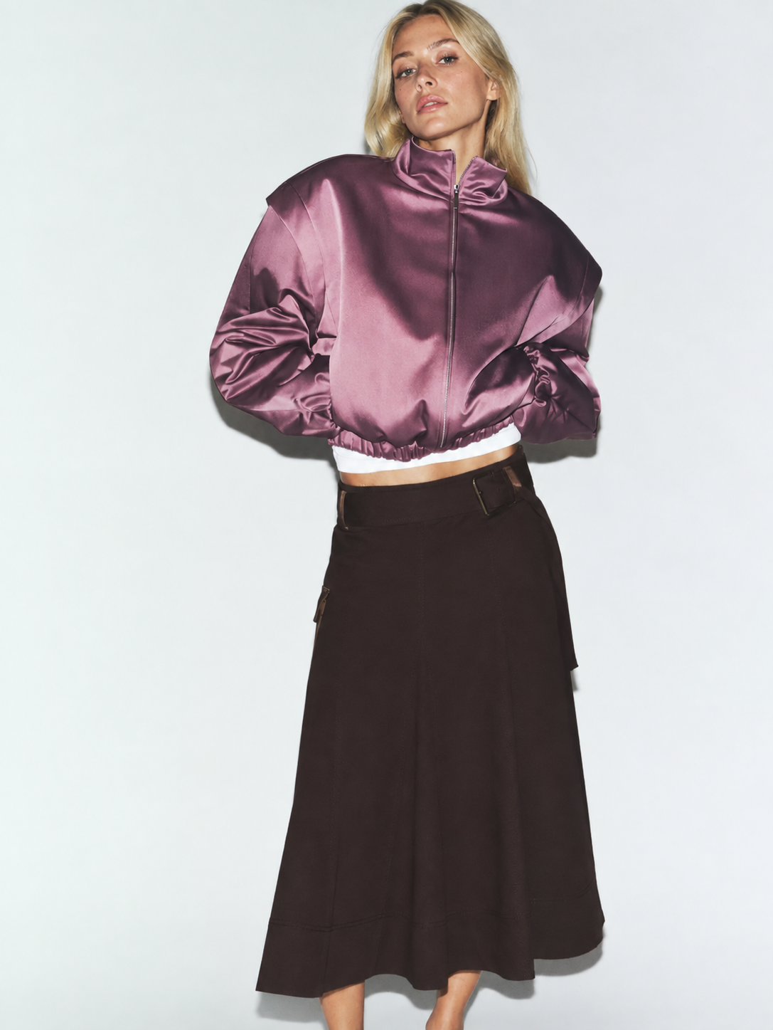 Maven Satin Puffer Jacket