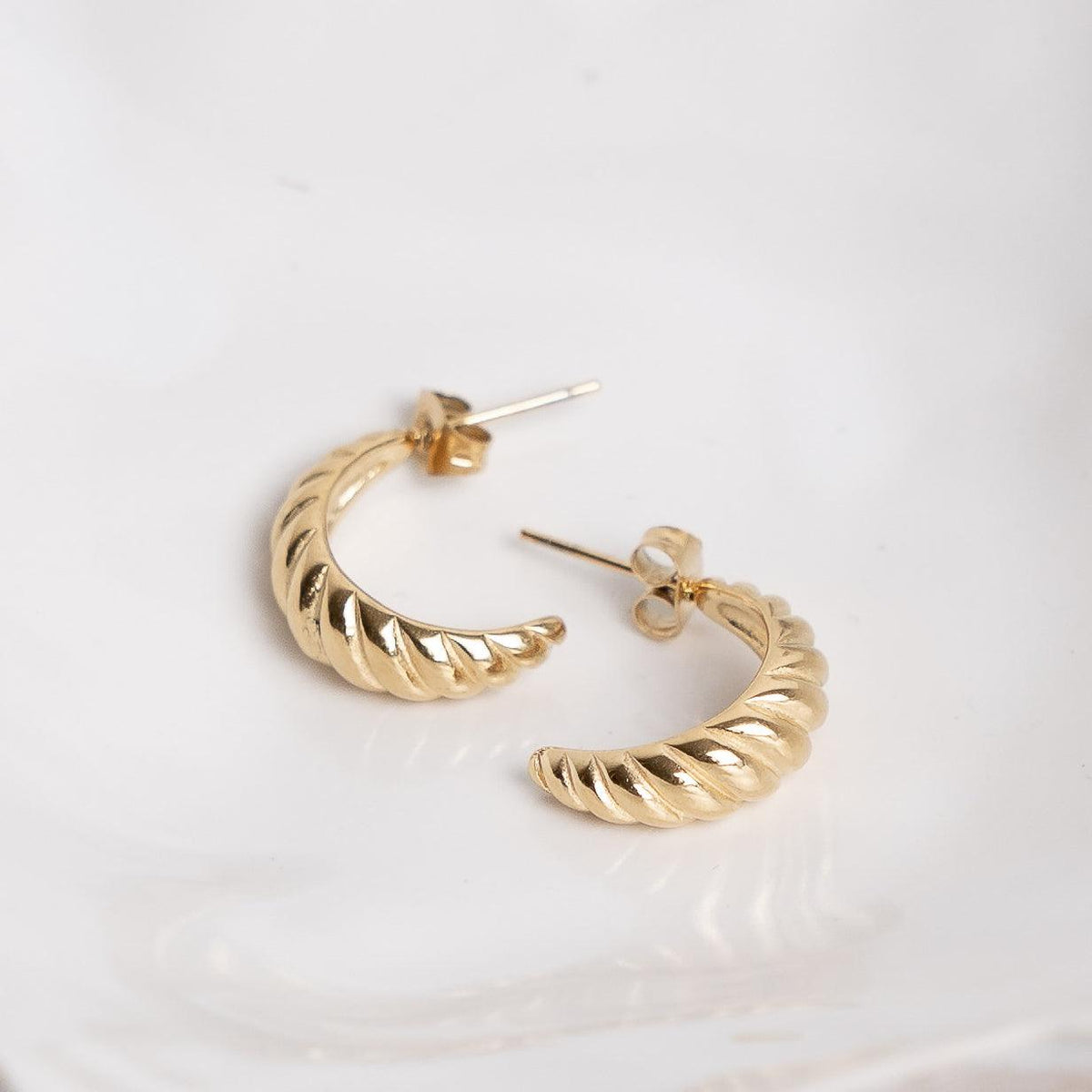 Petite Croissant Earrings