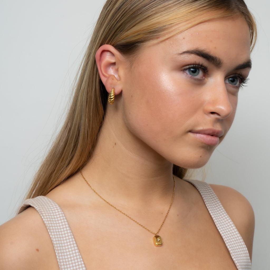 Petite Croissant Earrings
