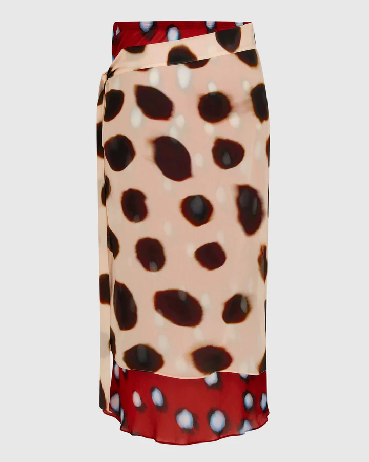 Camara Scarf Wrap Midi Skirt