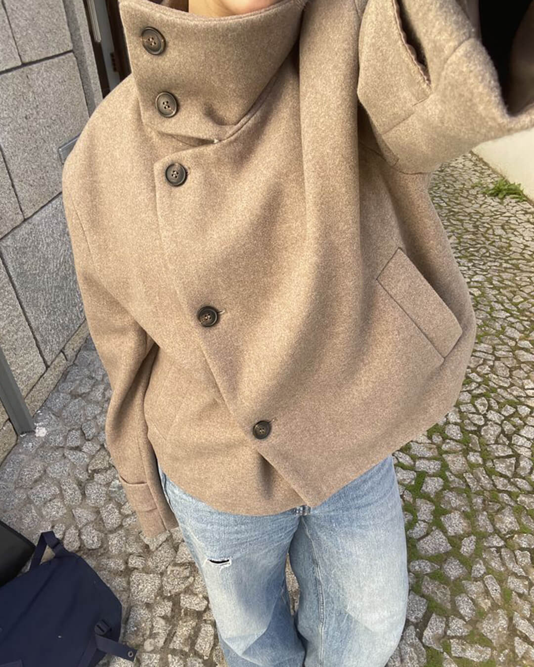 Diana Tricot High-Neck Jacket