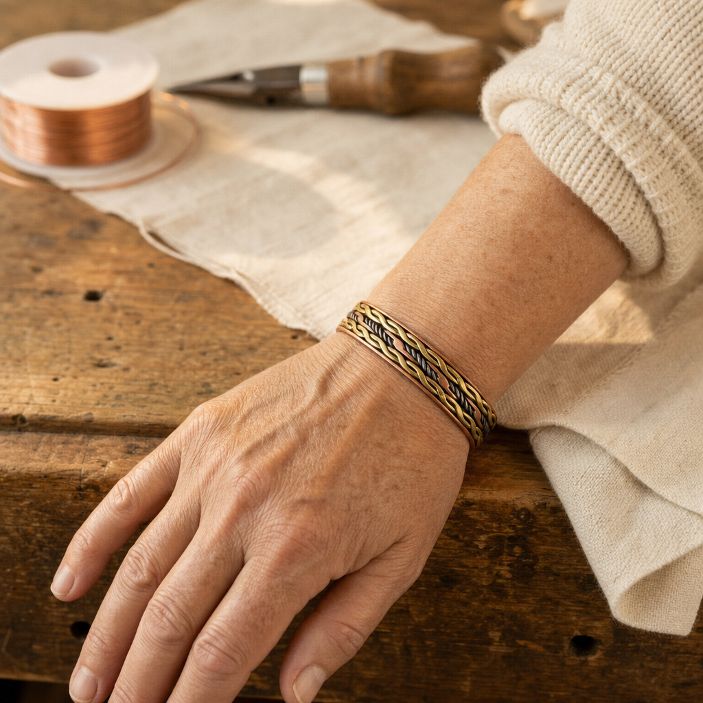 Weave Copper Bracelet