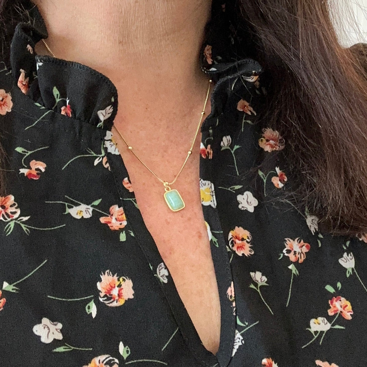 Briella Amazonite Gemstone Necklace