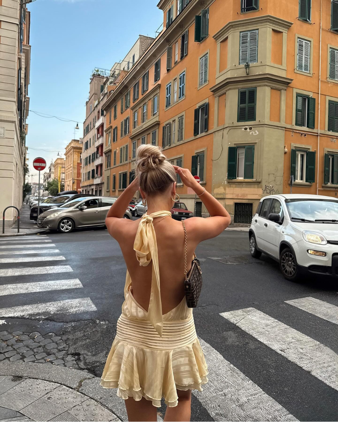 Rosella Pleated Halterneck Dress