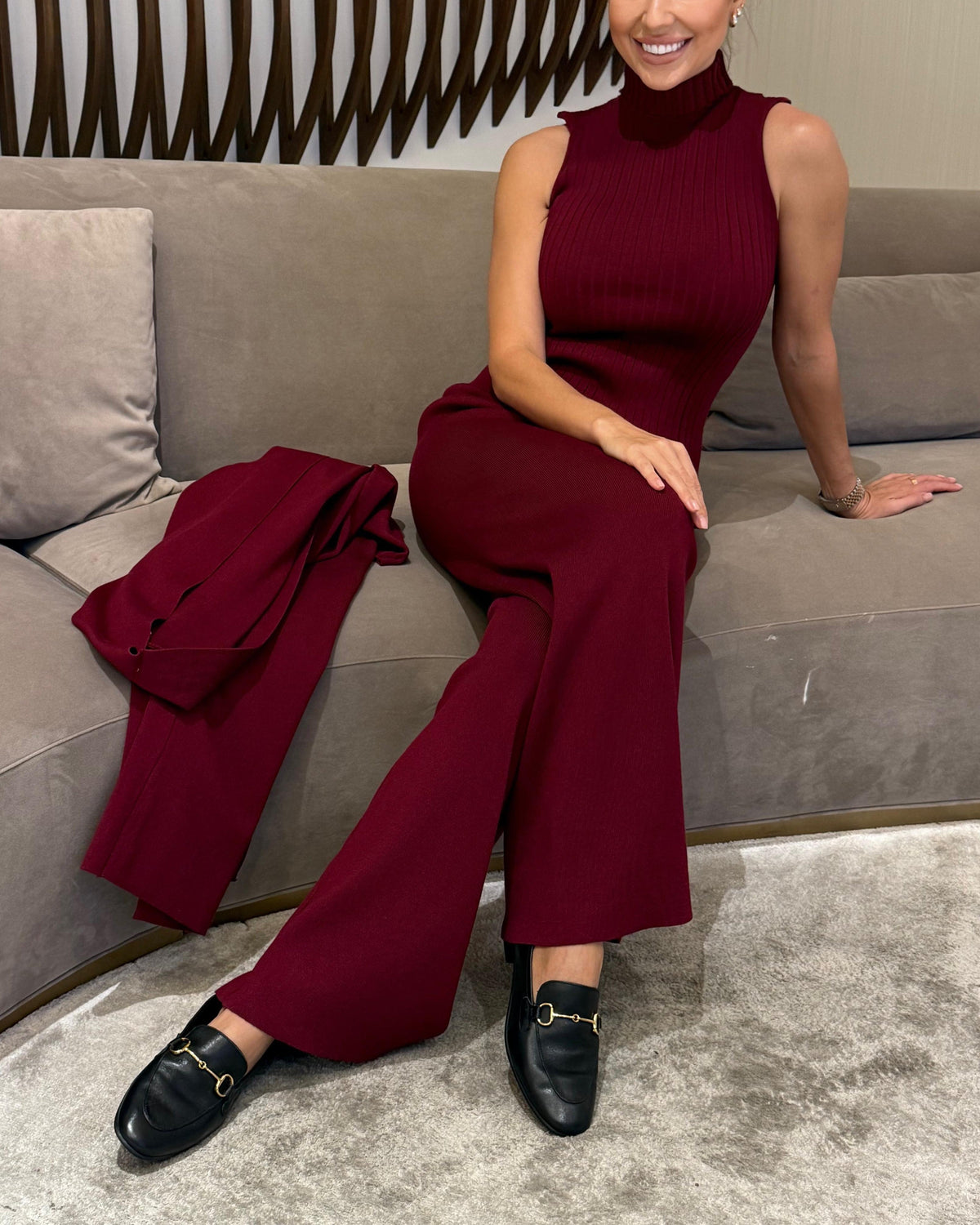 Diana Tricot Three-Piece Knit Set