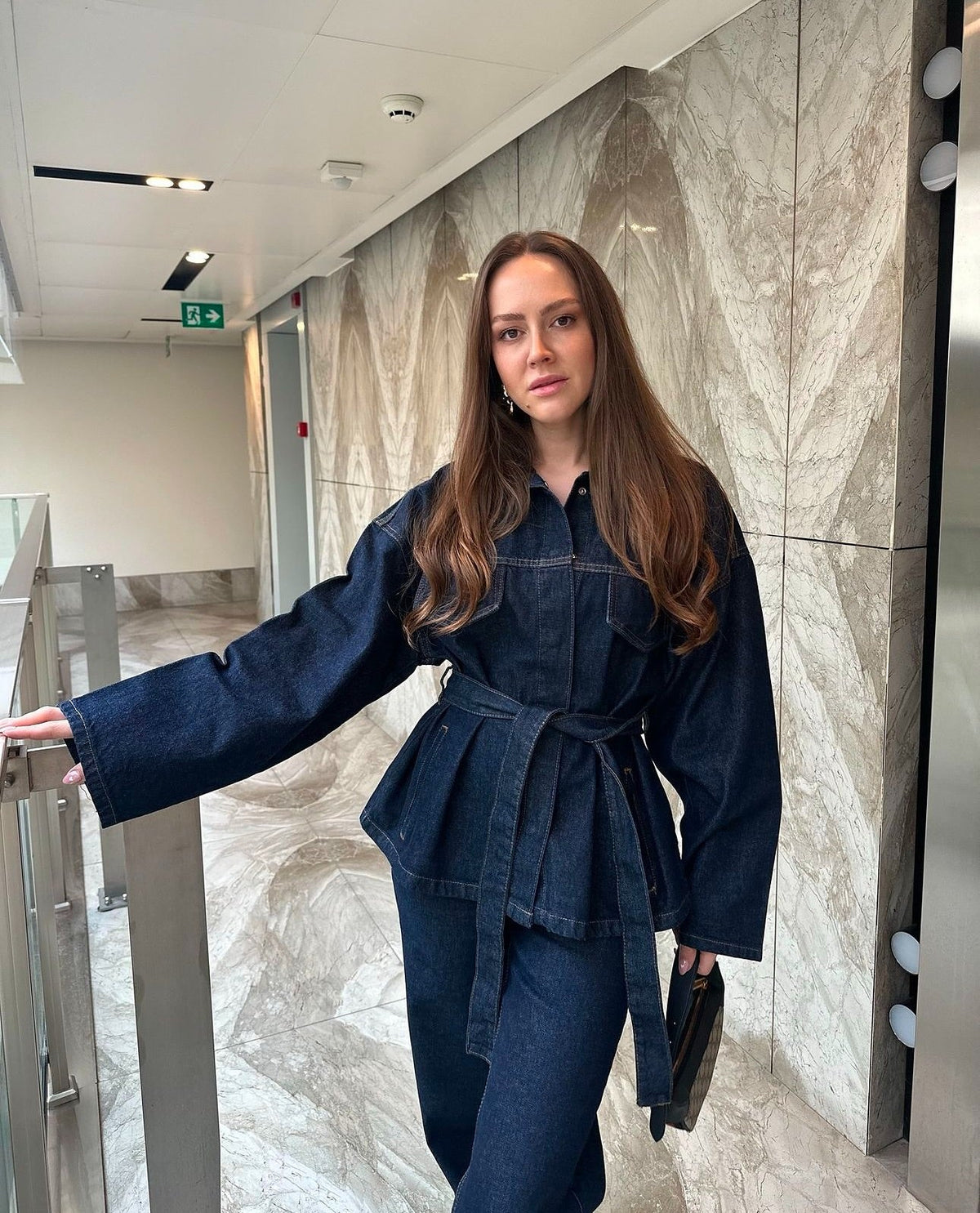Juniper Denim Kimono Set
