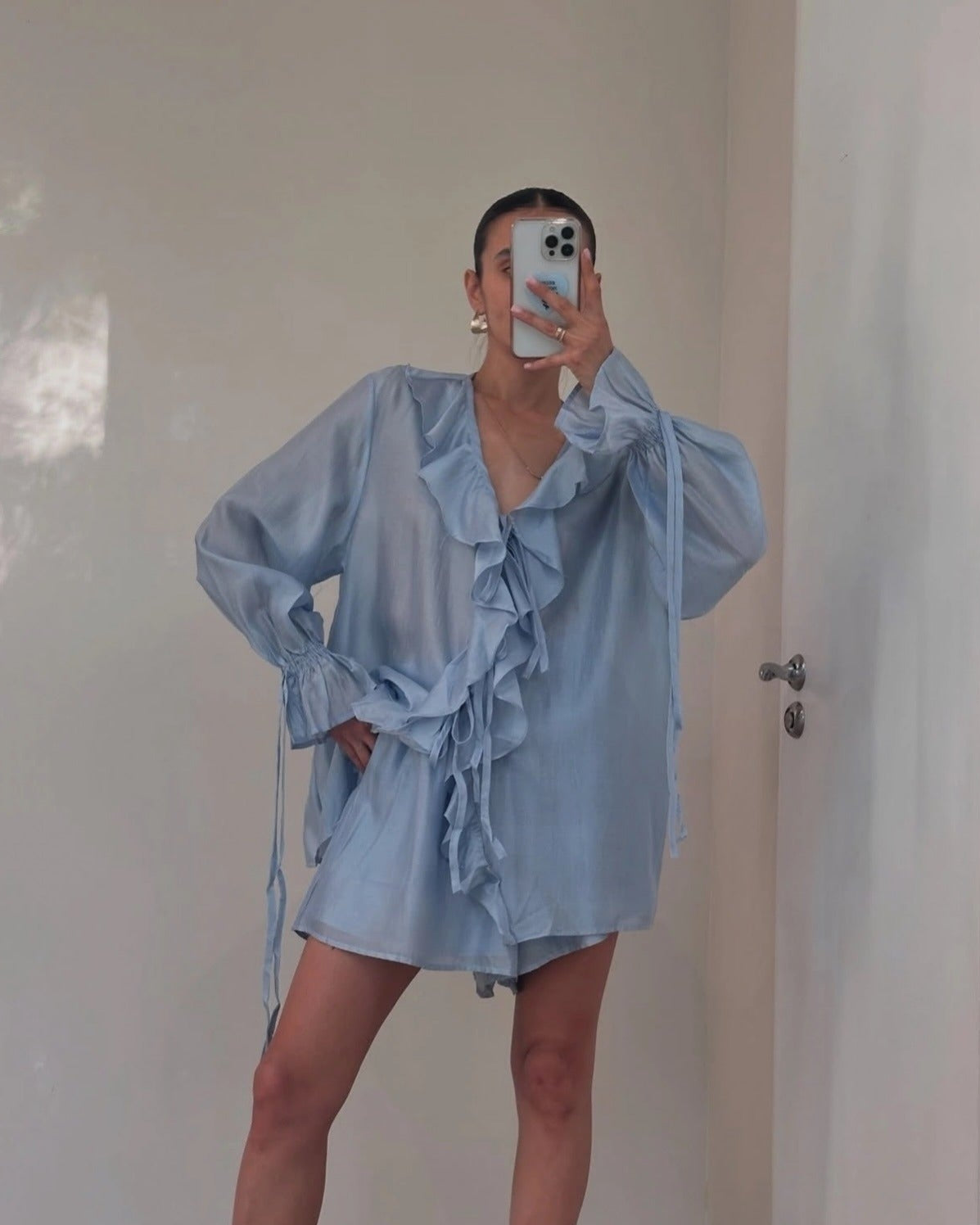 Kendall Ruffle Shorts Set