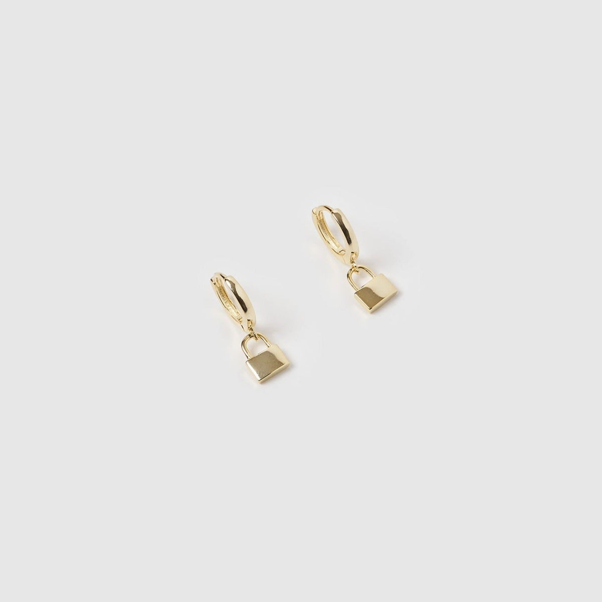 Micha Padlock Huggie Earrings