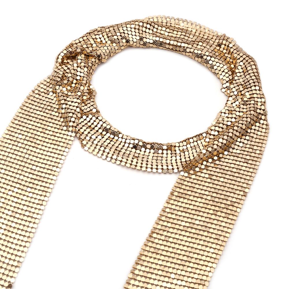 Iris metallic scarf
