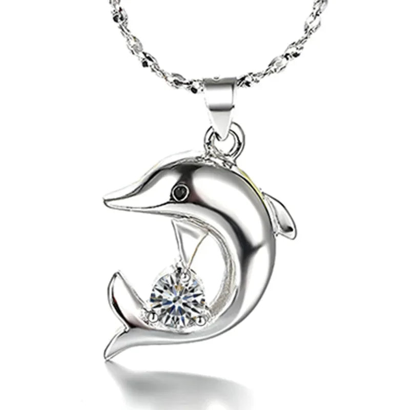 Sterling Silver Dolphin Jewelry Set