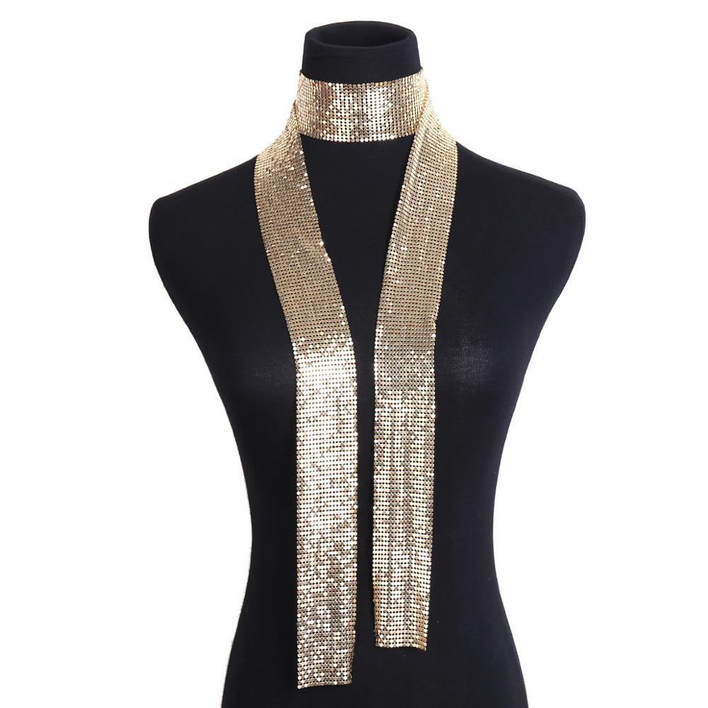 Iris metallic scarf