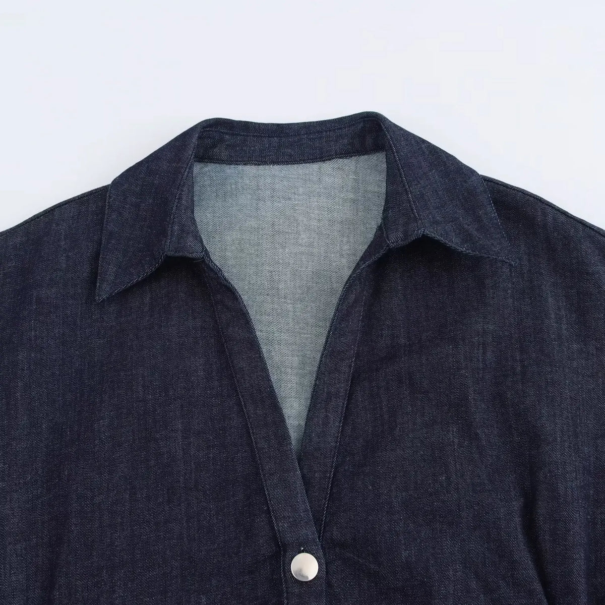 Diana Tricot Snatched Waist Denim Midi Dress