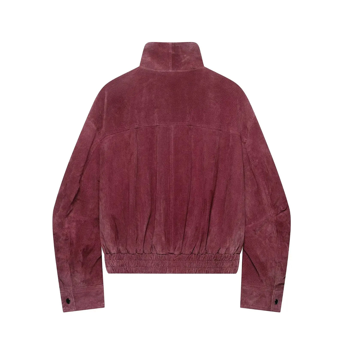 Maven Suede Marsala Bomber Jacket