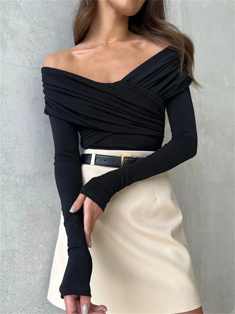 Kendall Crossed Off-Shoulder Top