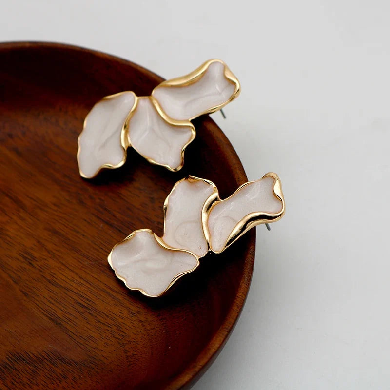 Maison De Fluer Enamel Earrings