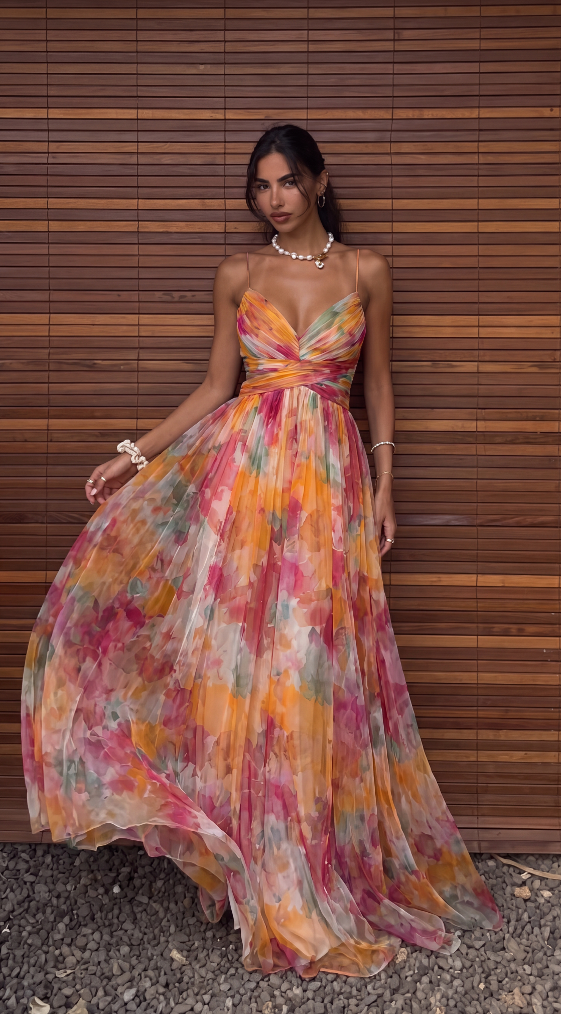 Iseline Floral Maxi Dress