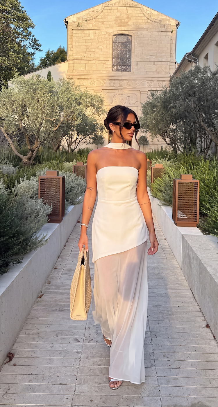 Valentine Asymmetric Maxi Dress