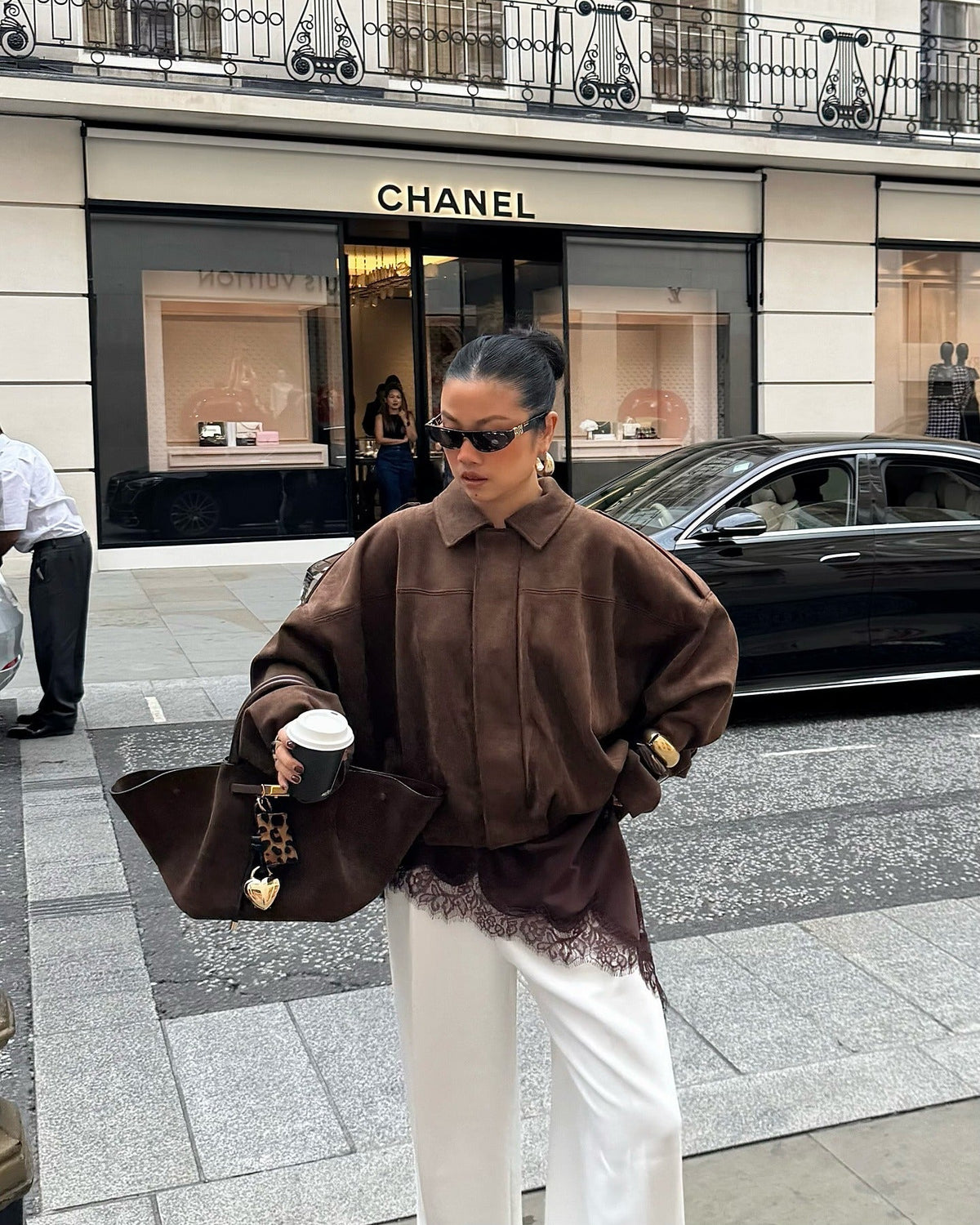 Maven Suede Bomber Jacket